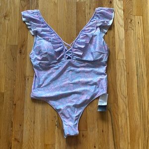 Purple & Pink floral swim wear from H&M